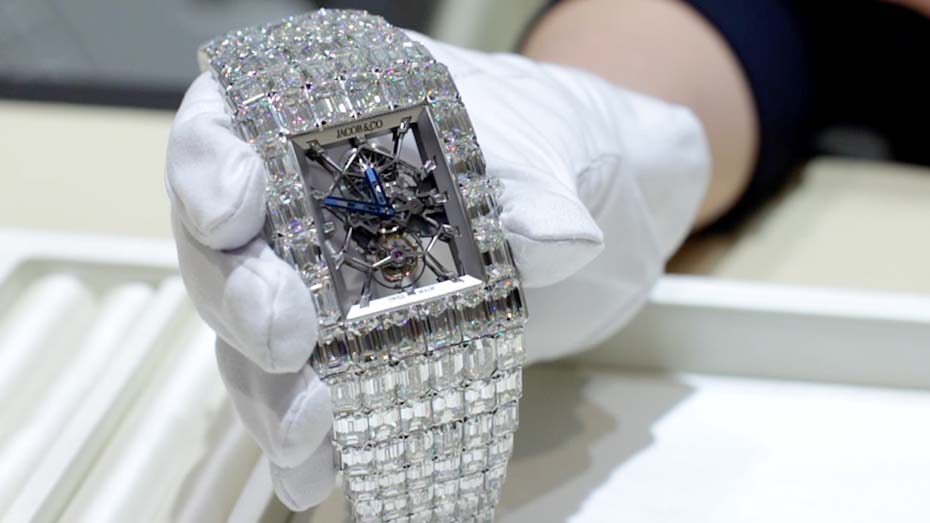 The Jacob Co. Billionaire watch with its spectacular